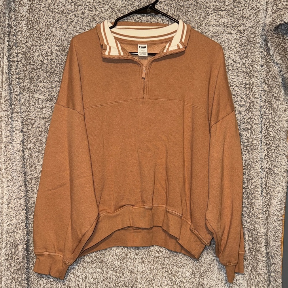 PINK 1/4 Zip Sweatshirt